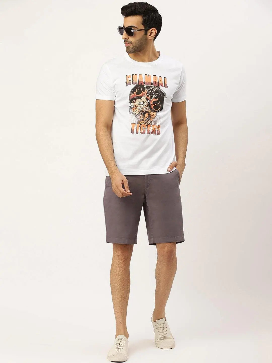 Chambal Tigers White T-Shirt - The Chambal