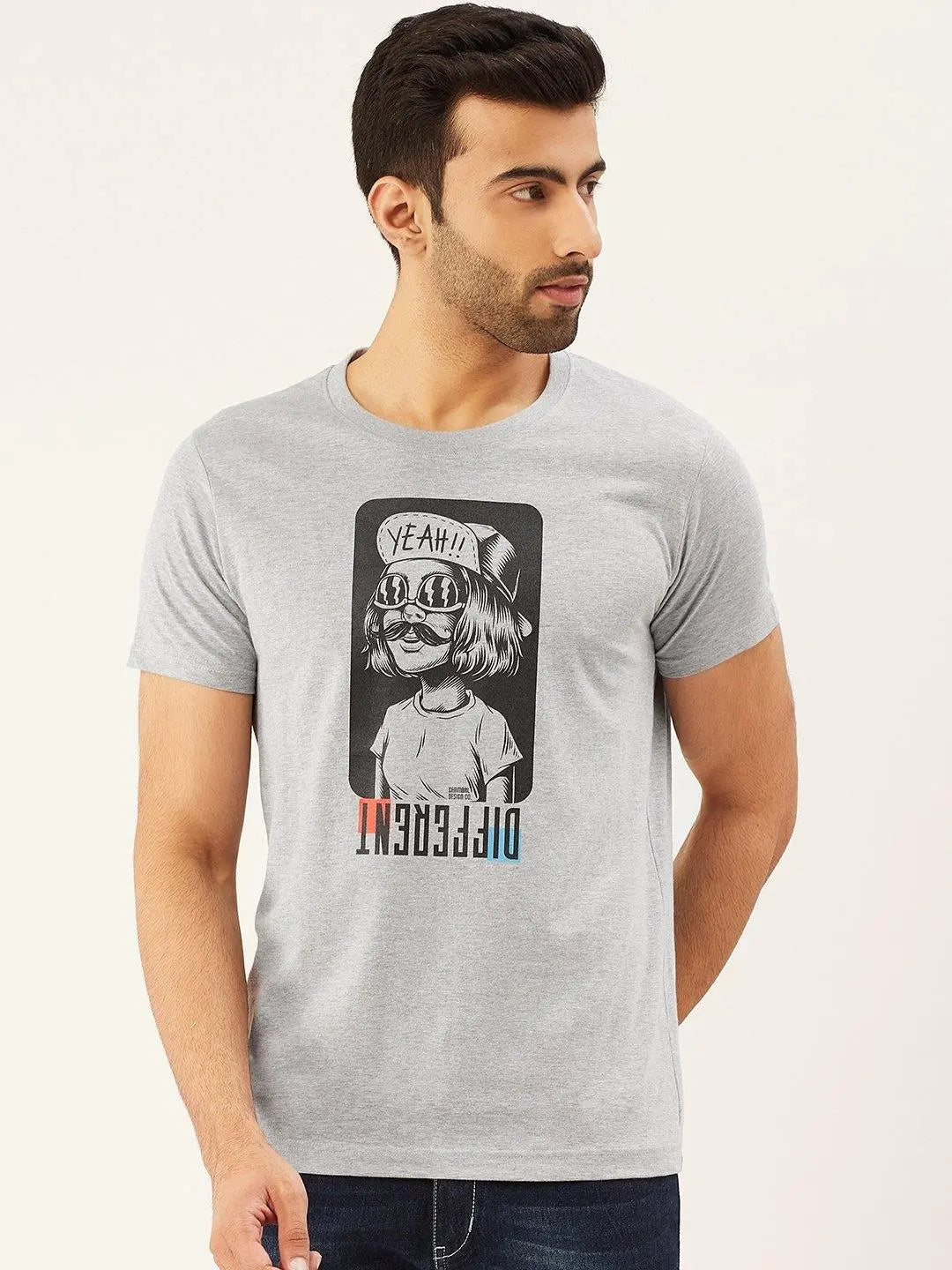 Yeah Different Grey T-Shirt - The Chambal