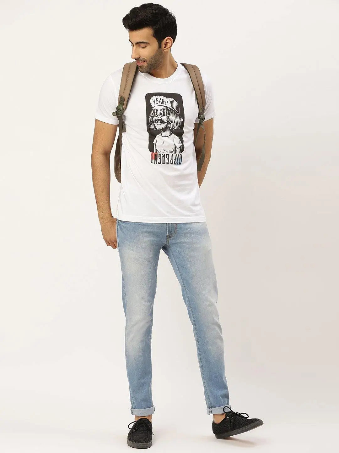 Yeah Different White T-Shirt - The Chambal