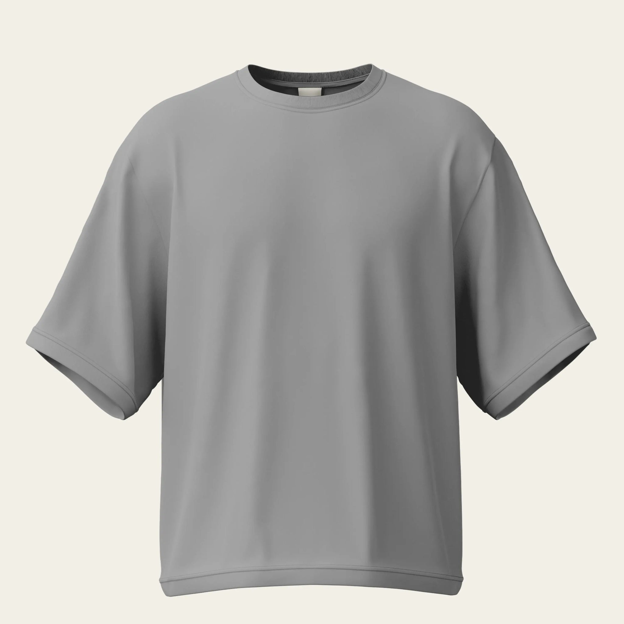 Grey Oversize Cotton T-Shirt by The Chambal The Chambal