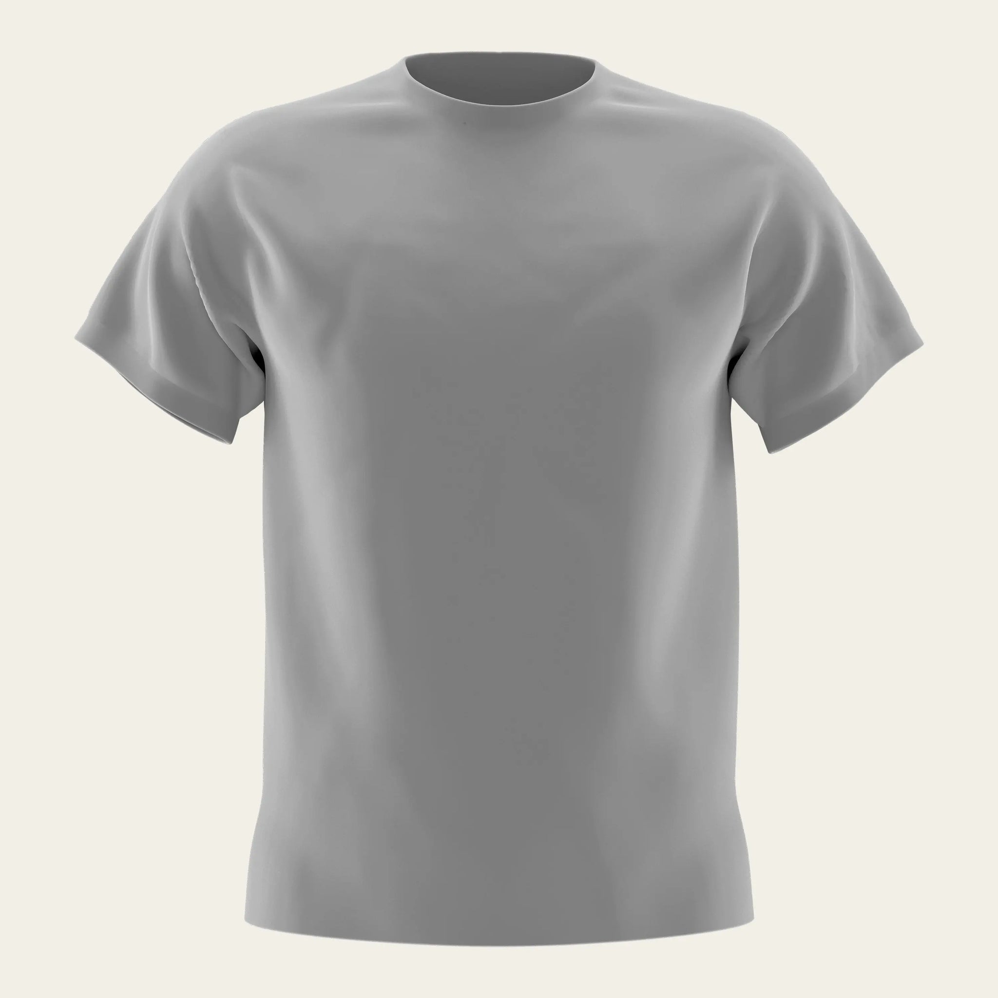 Grey Round Neck T-Shirt The Chambal