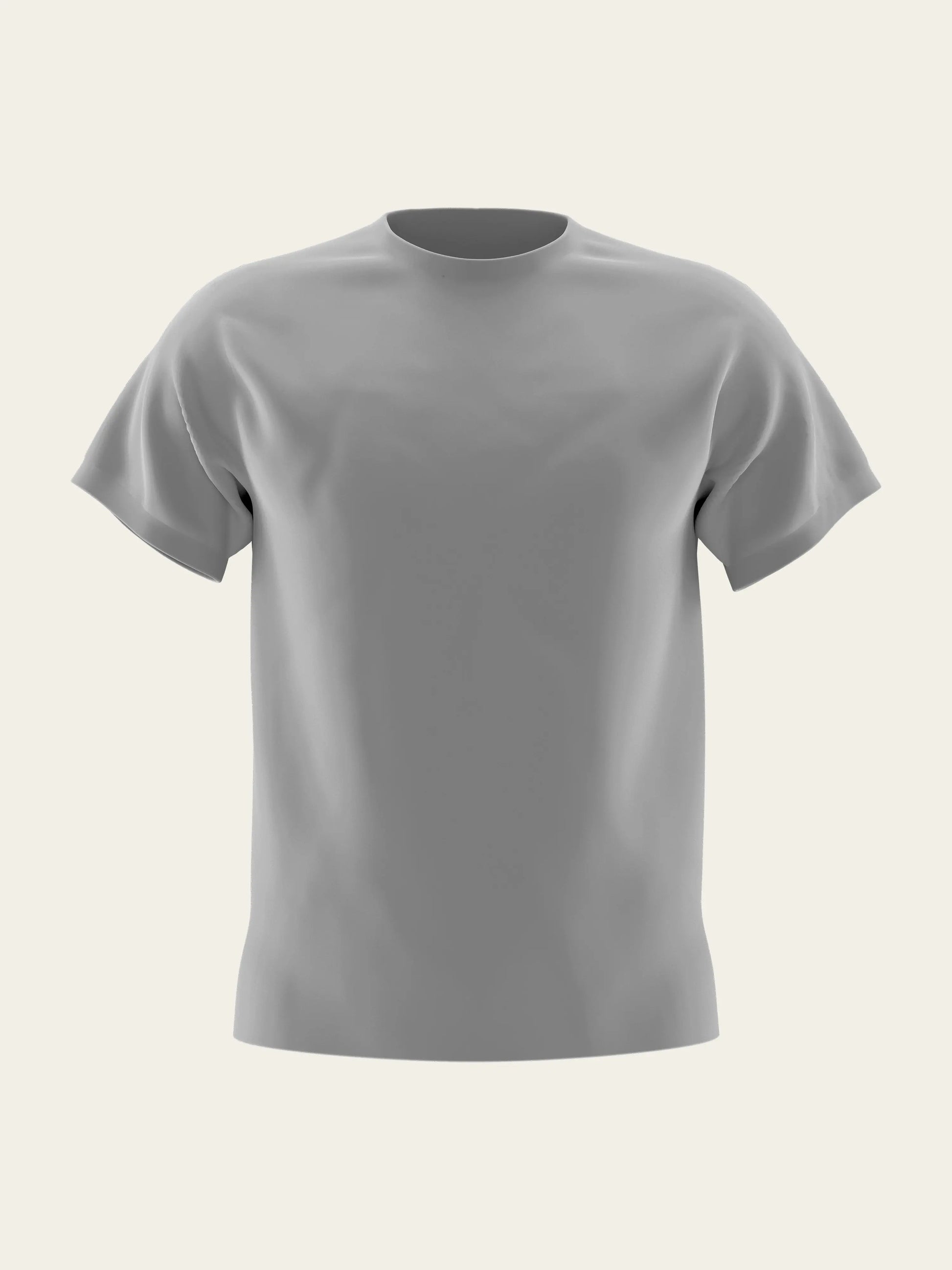 Grey Round Neck T-Shirt The Chambal