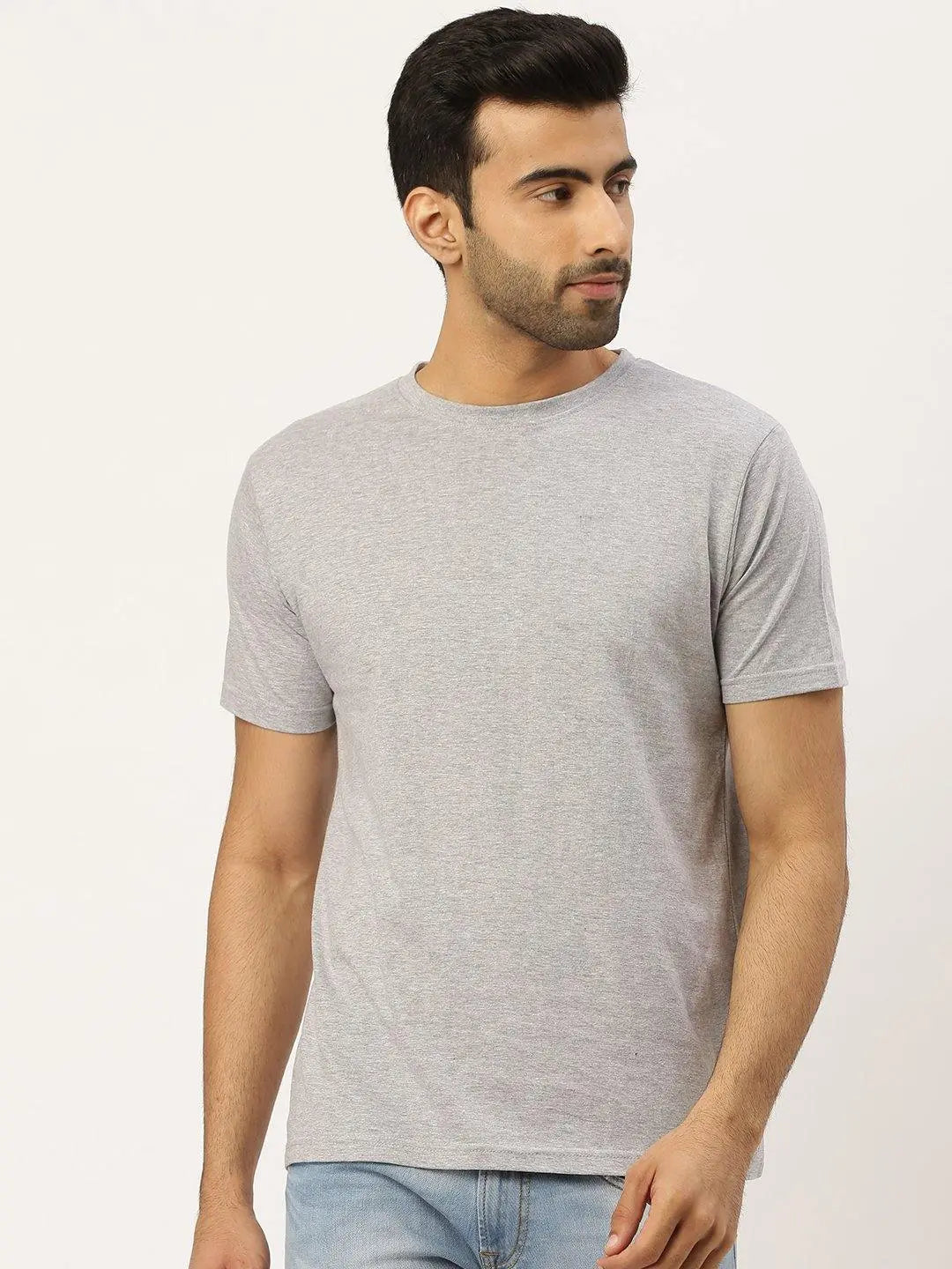 Grey Round Neck T-Shirt The Chambal