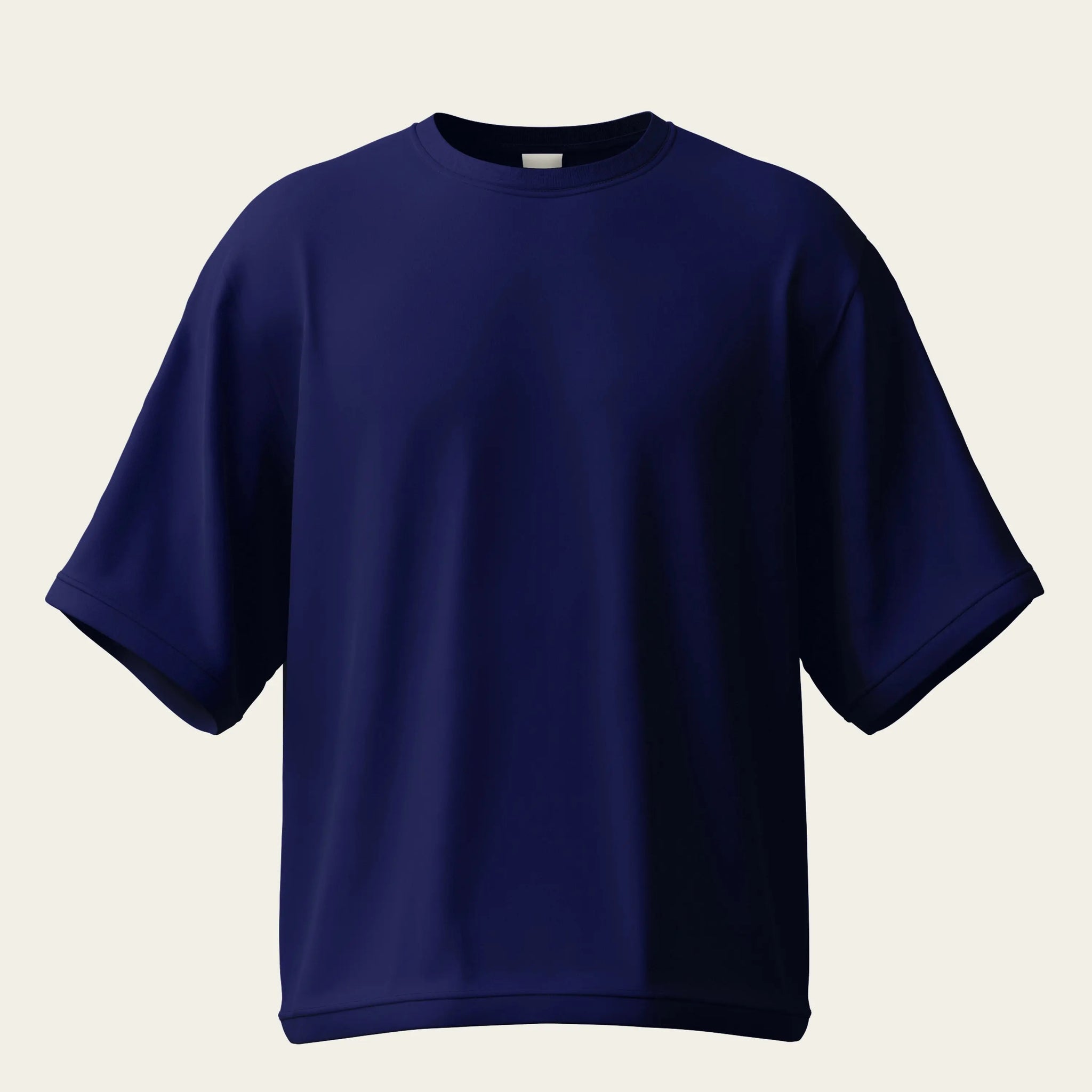 Navy Blue Oversize Cotton T-Shirt by The Chambal The Chambal