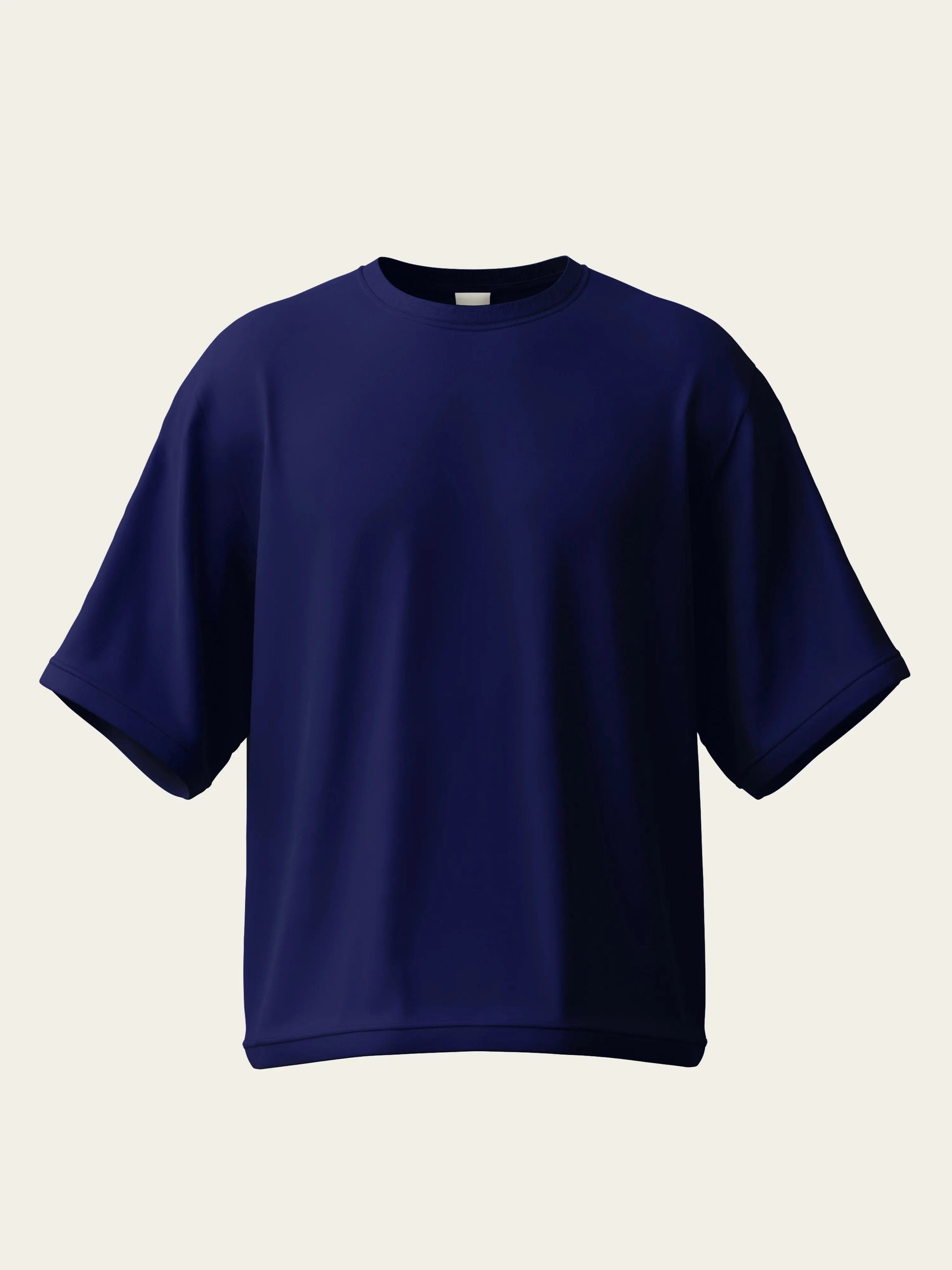 Navy Blue Oversize Cotton T-Shirt by The Chambal The Chambal