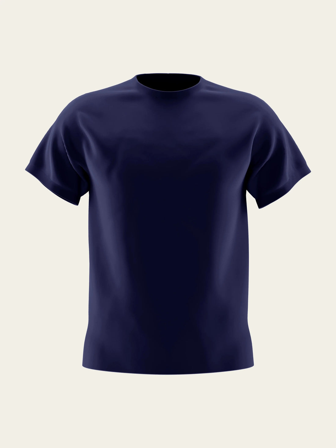 Navy Blue Round Neck T-Shirt The Chambal