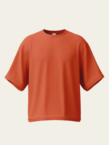 Orange Oversize Cotton T-Shirt by The Chambal The Chambal