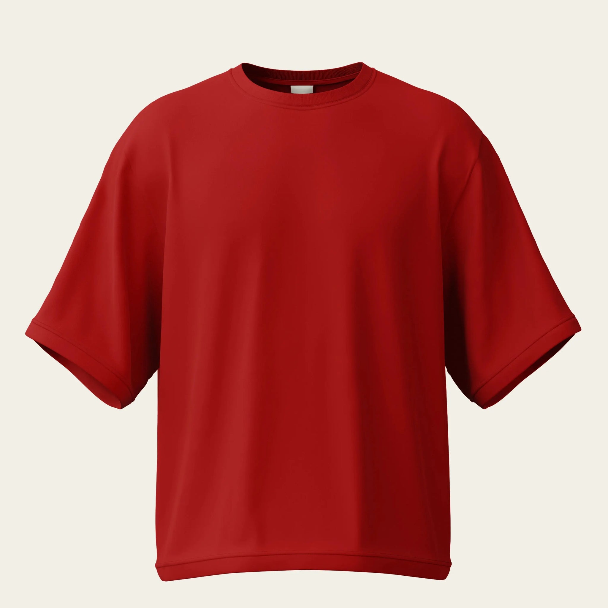 Red Oversize Cotton T-Shirt by The Chambal The Chambal