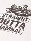 Straight Outta Chambal White T-Shirt - The Chambal