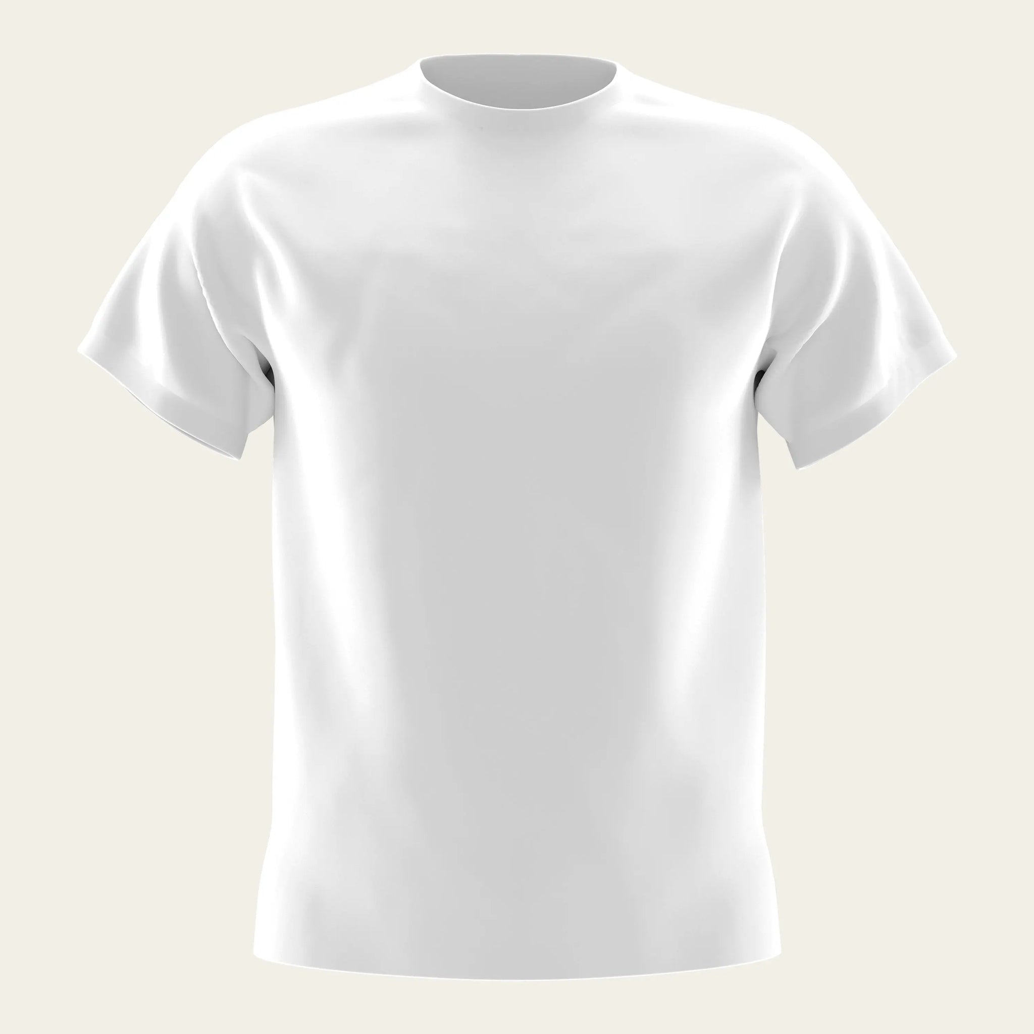 White Round Neck T-Shirt The Chambal