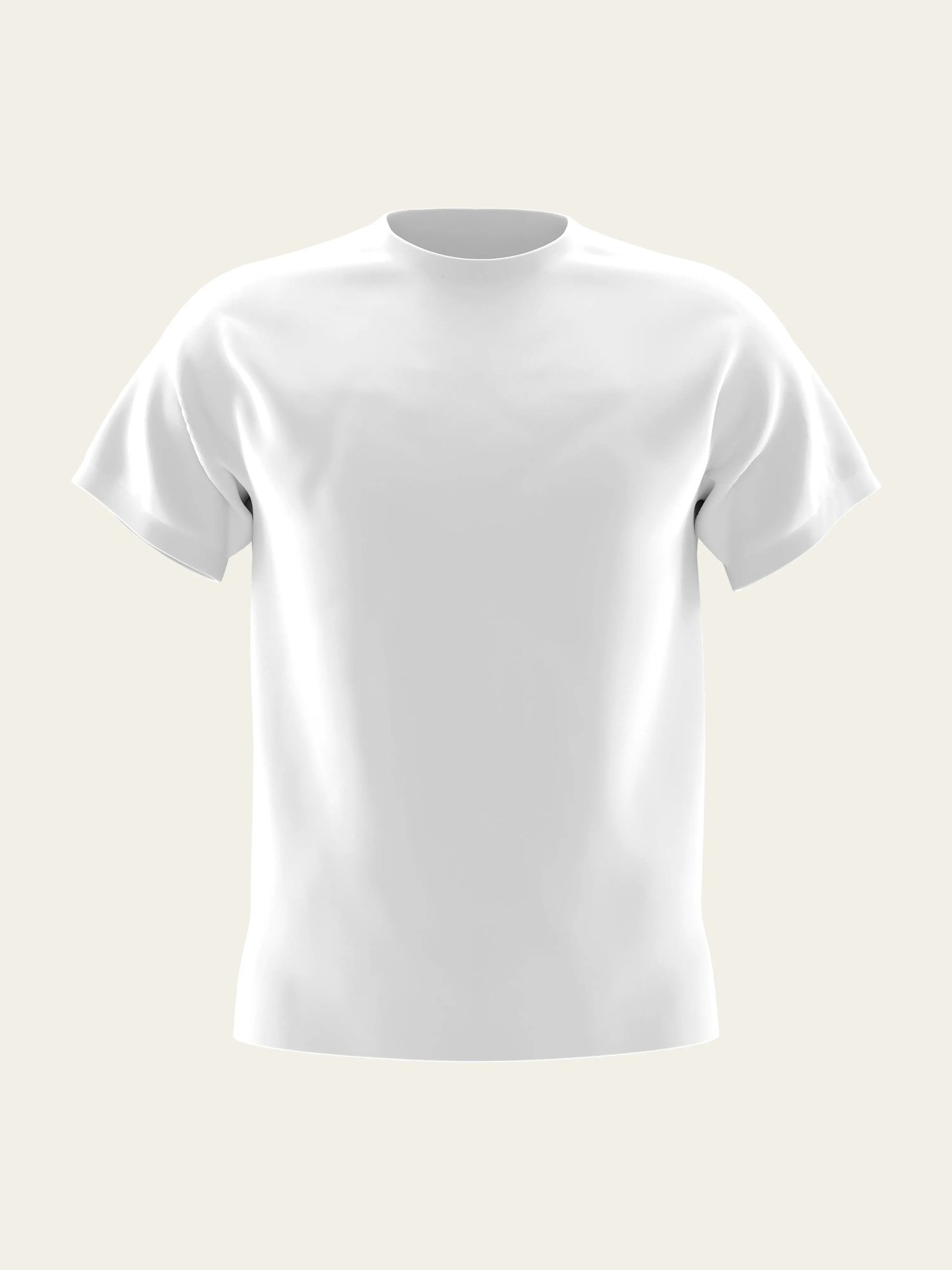 White Round Neck T-Shirt The Chambal