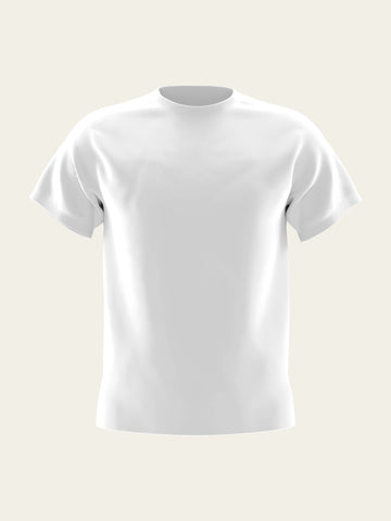 White Round Neck T-Shirt The Chambal