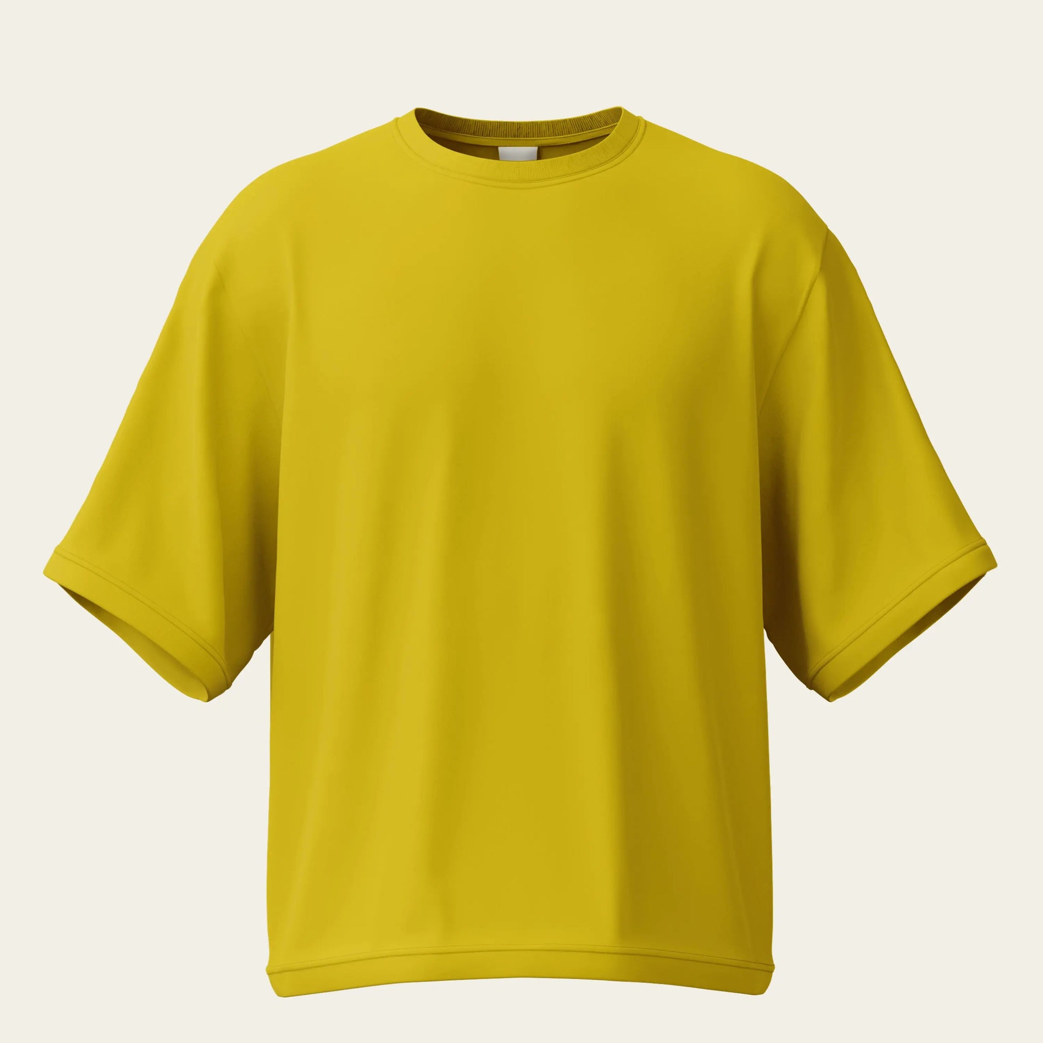 Yellow Oversize Cotton T-Shirt by The Chambal The Chambal