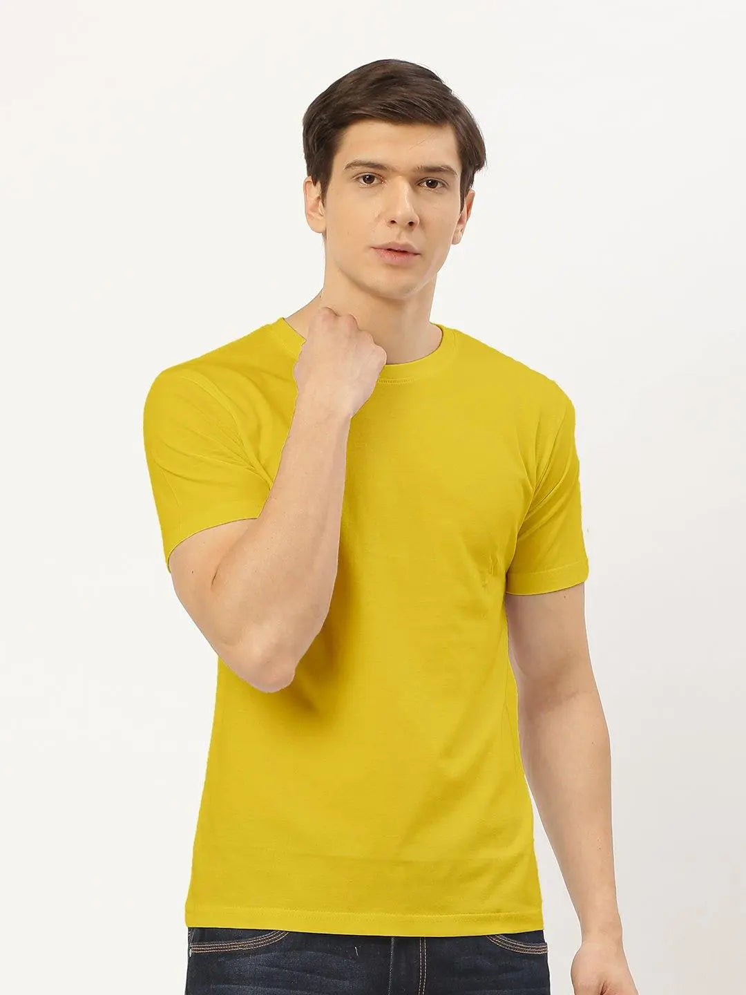 Yellow Round Neck T-Shirt The Chambal