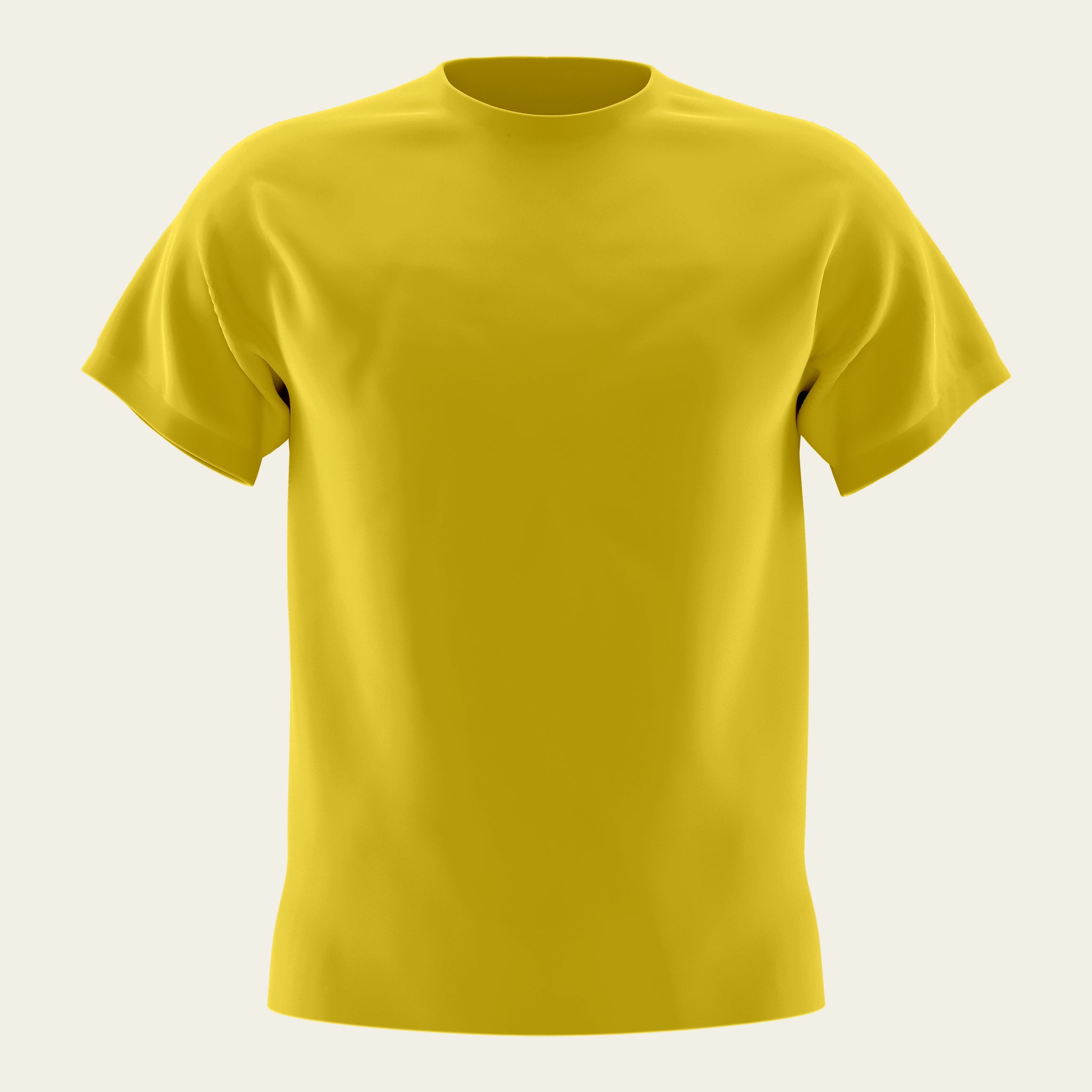 Yellow Round Neck T-Shirt The Chambal