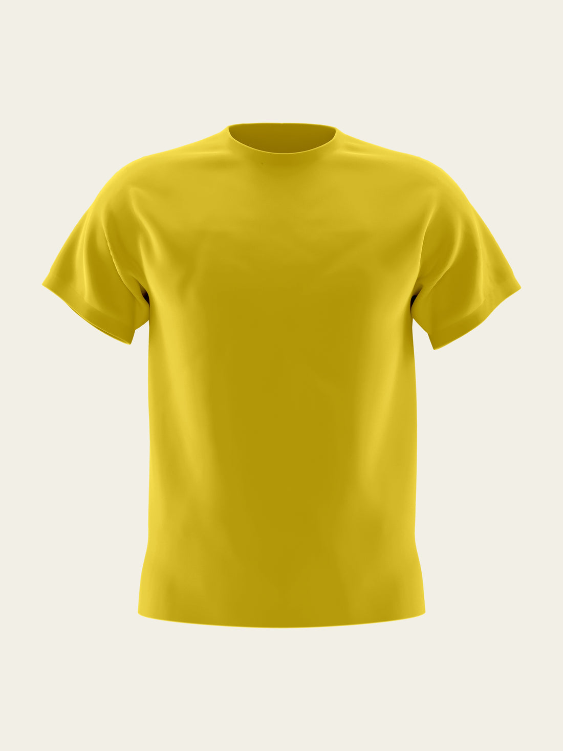 Yellow Round Neck T-Shirt The Chambal