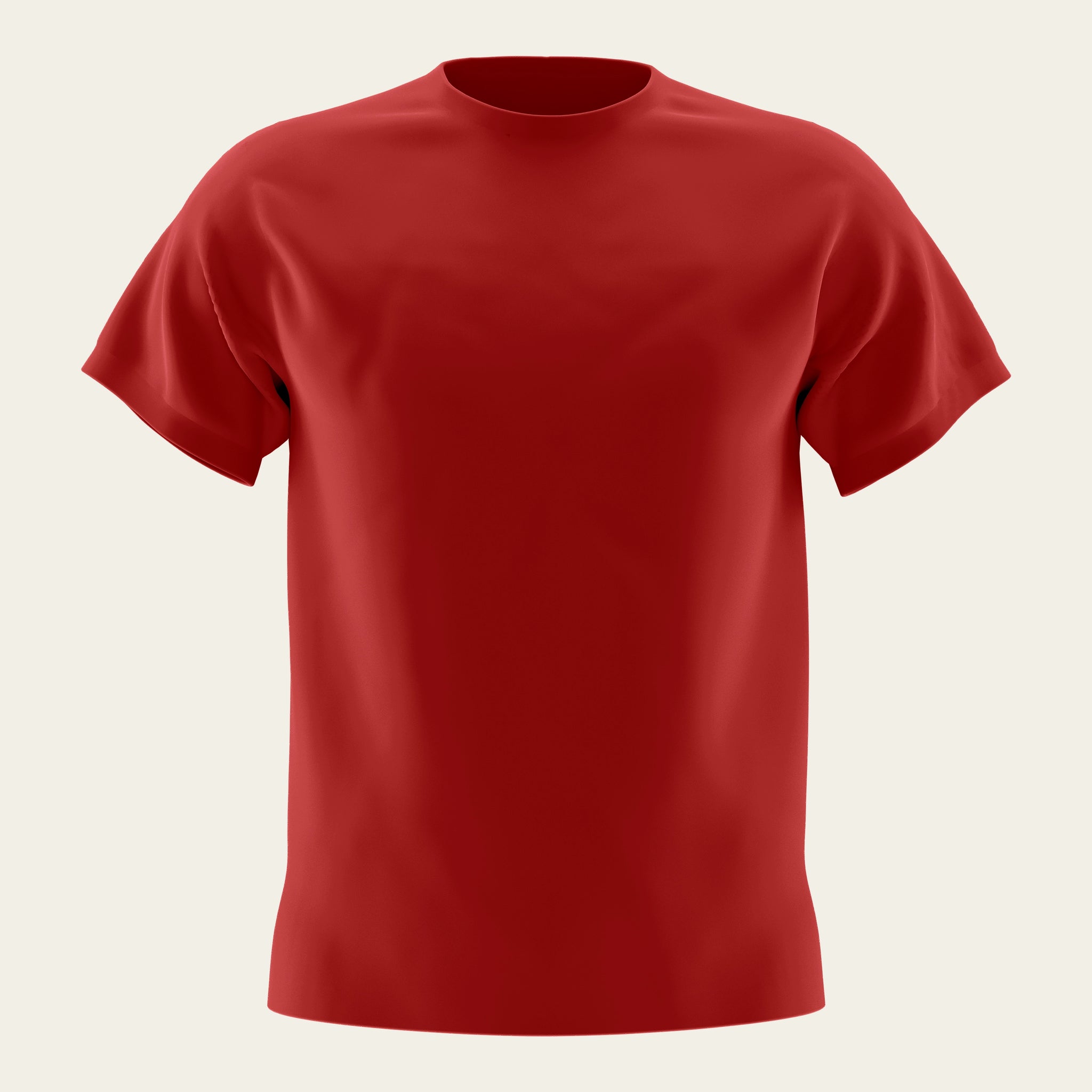 Red Round Neck T-Shirt The Chambal