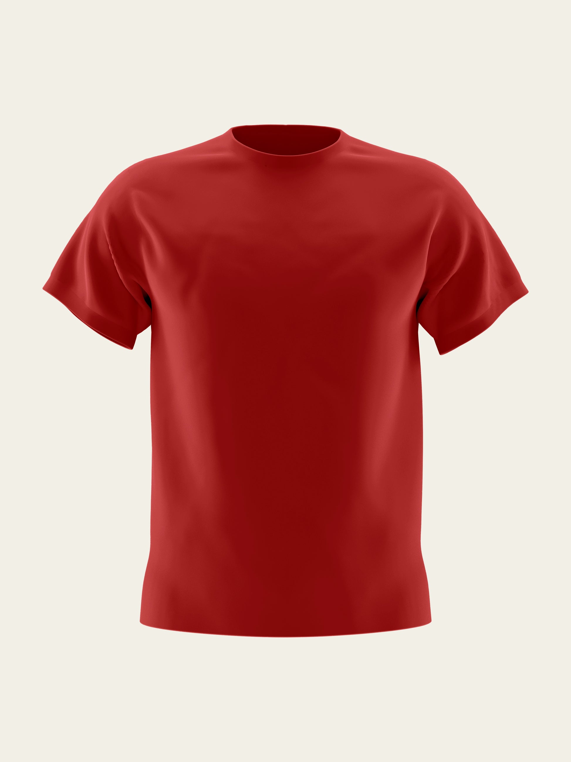 Red Round Neck T-Shirt The Chambal