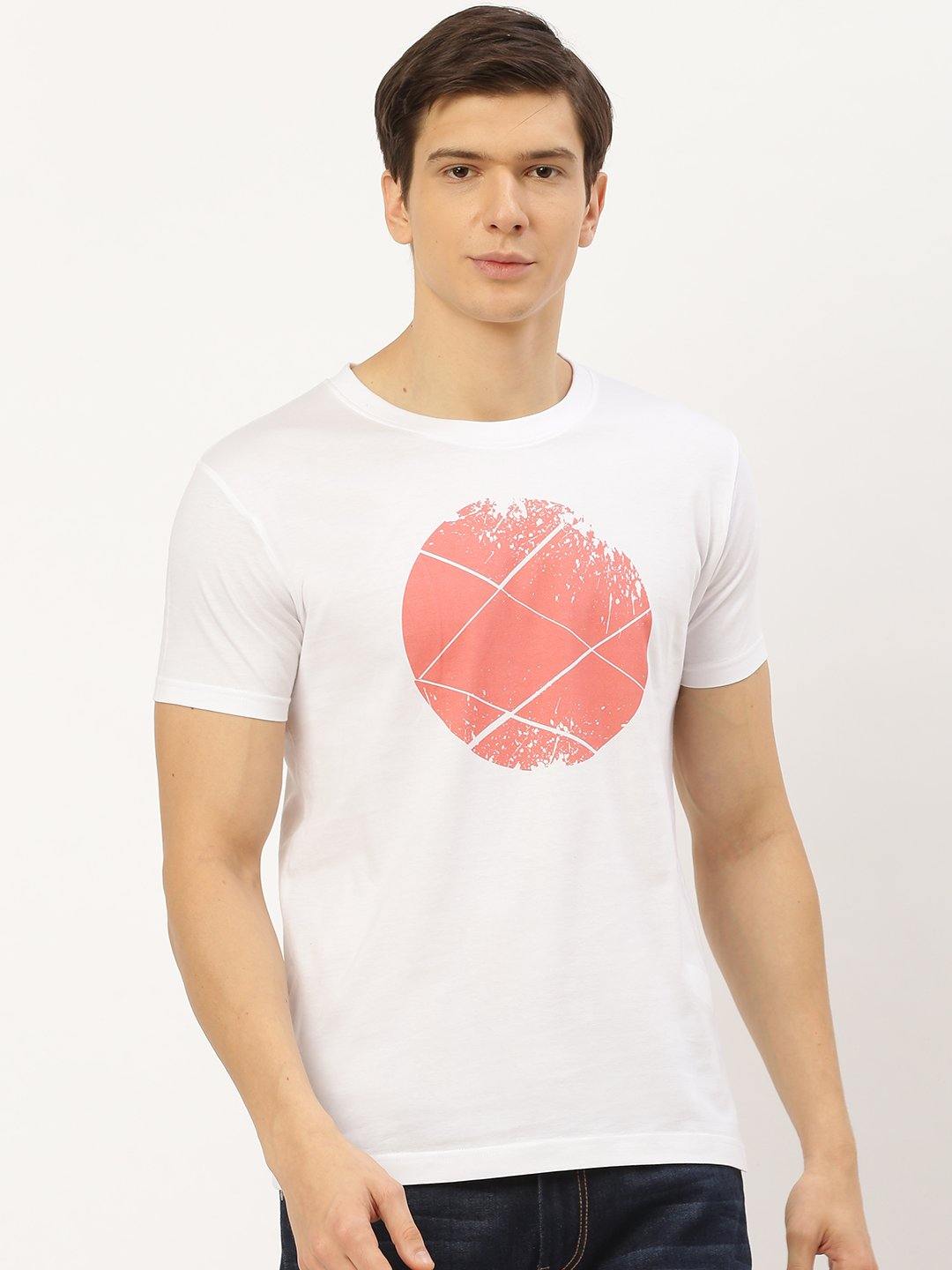 Sliced Moon White T-Shirt - The Chambal