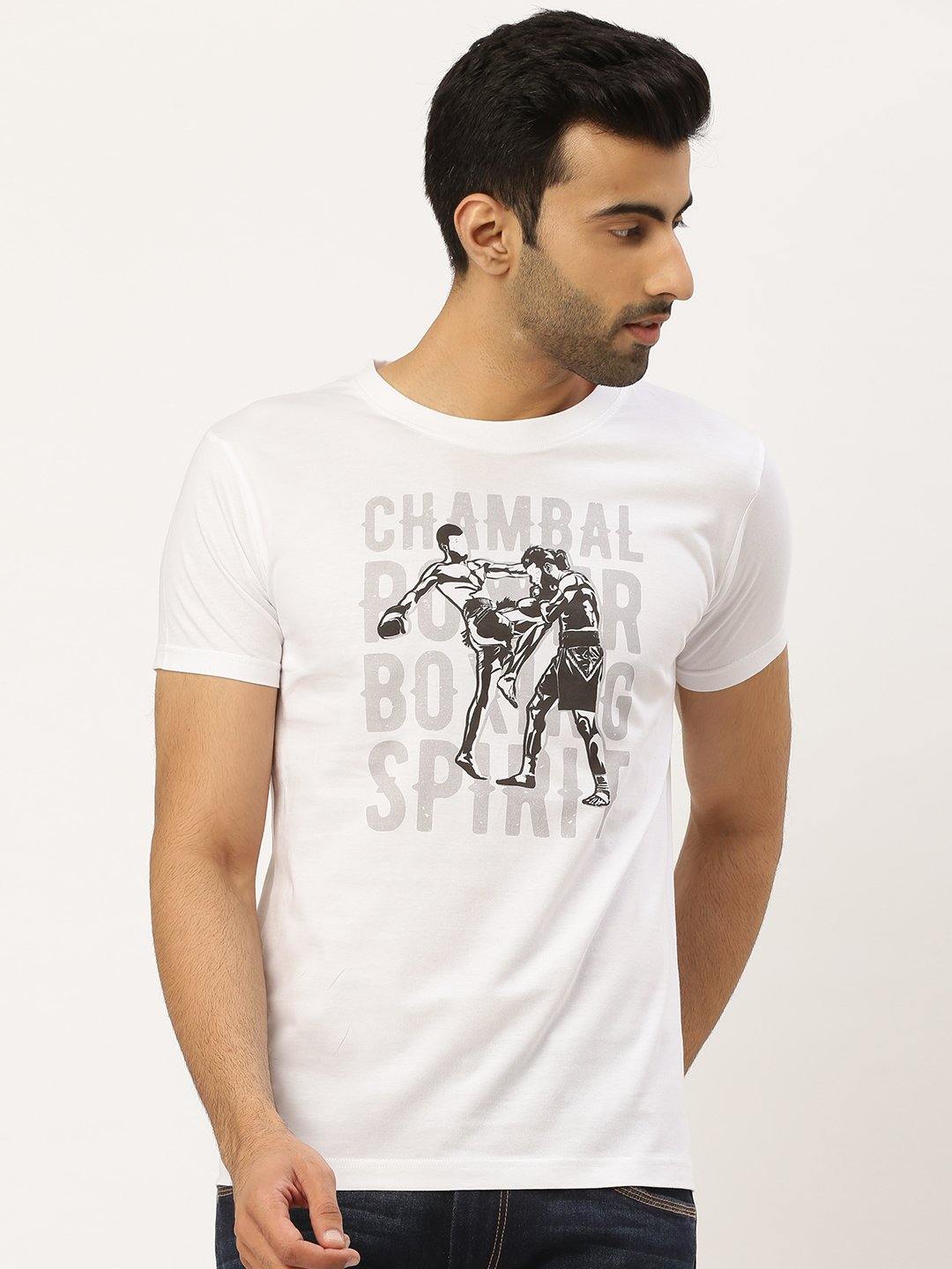 Boxing Spirit White T-Shirt - The Chambal