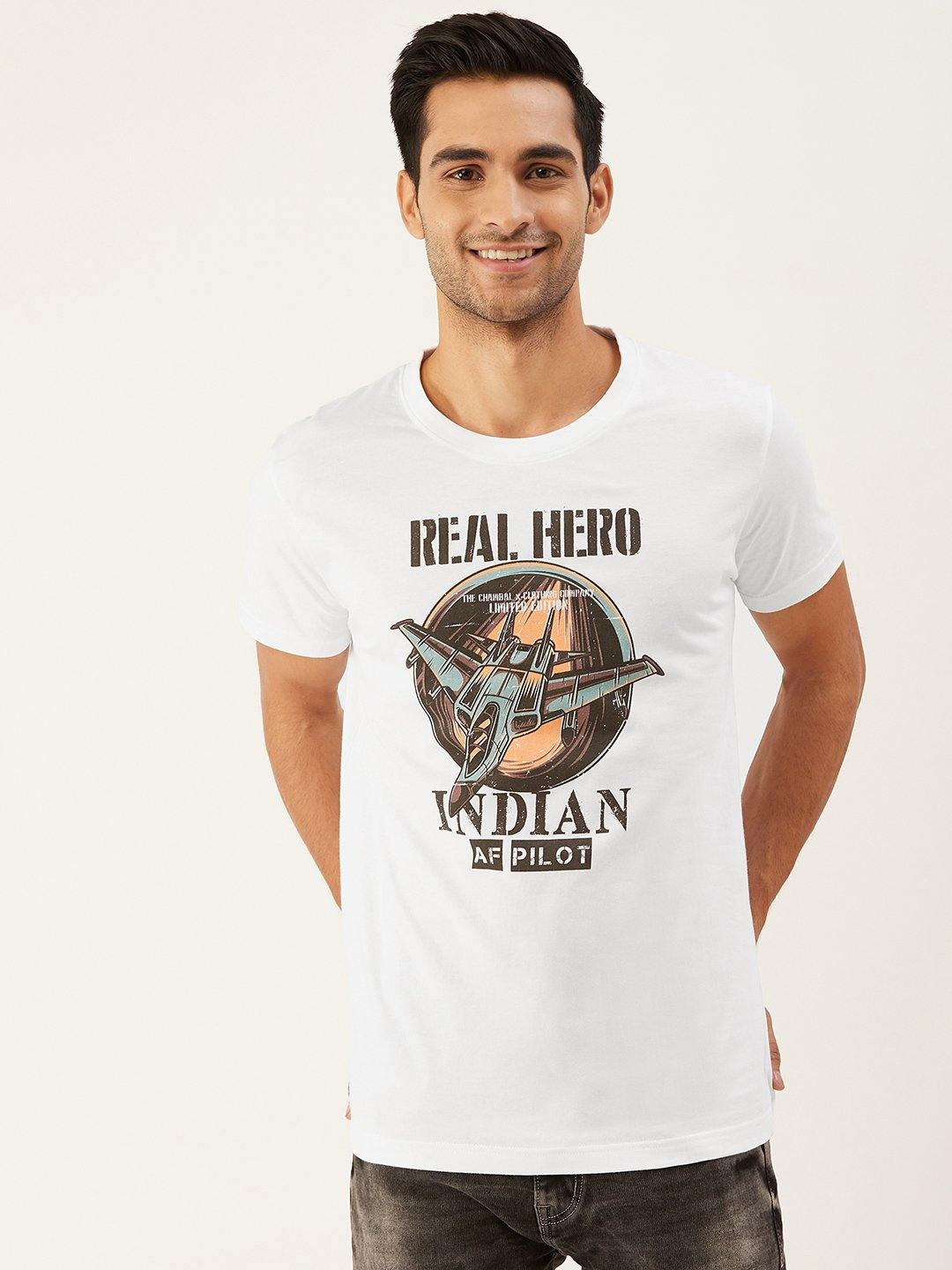 Real Hero White T-Shirt - The Chambal