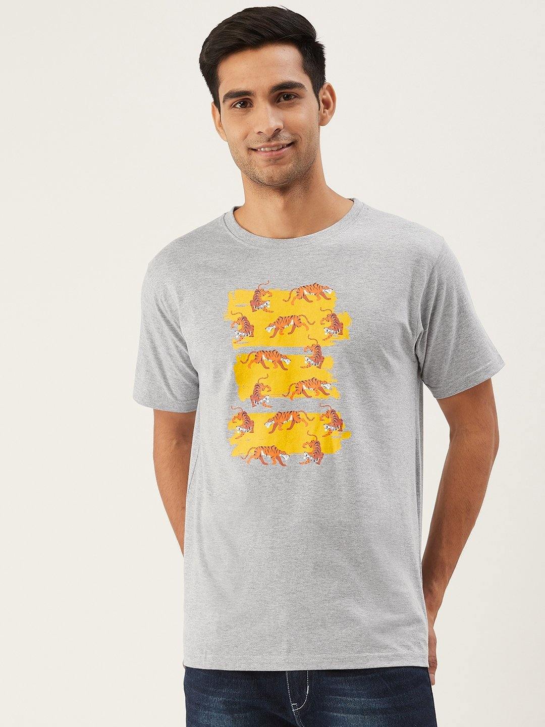 Brave Pattern Grey T-Shirt - The Chambal