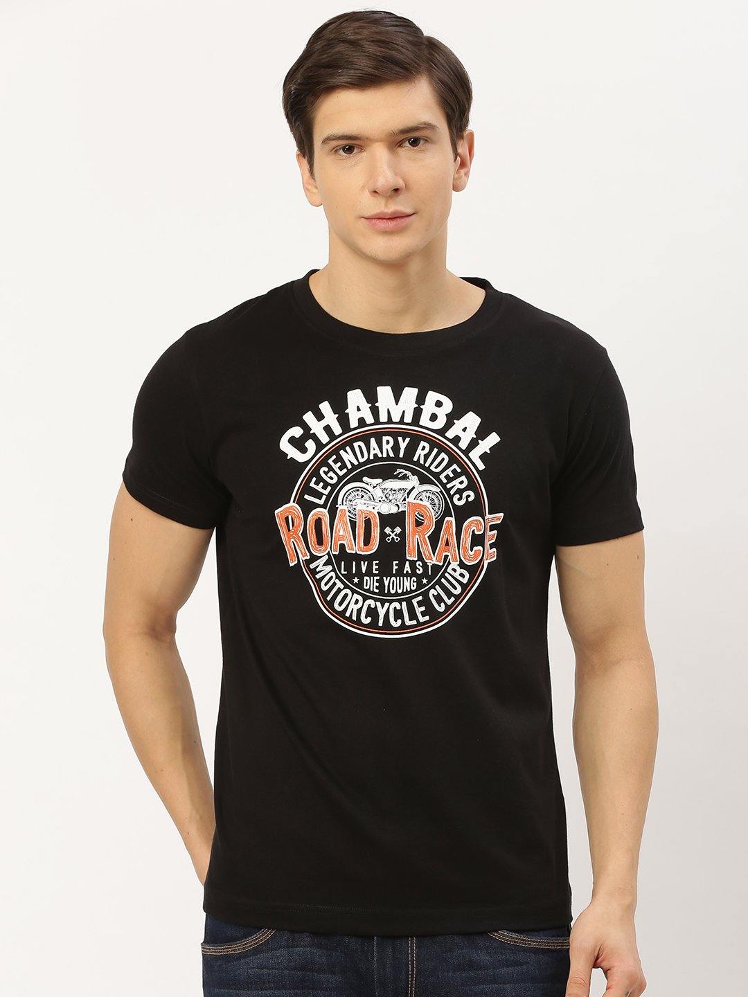 Road Race Black T-Shirt - The Chambal