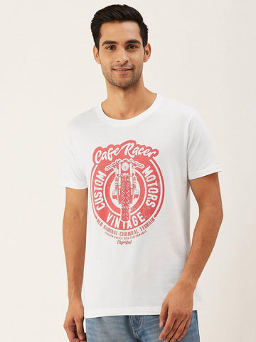 Cafe Racer White T-Shirt - The Chambal