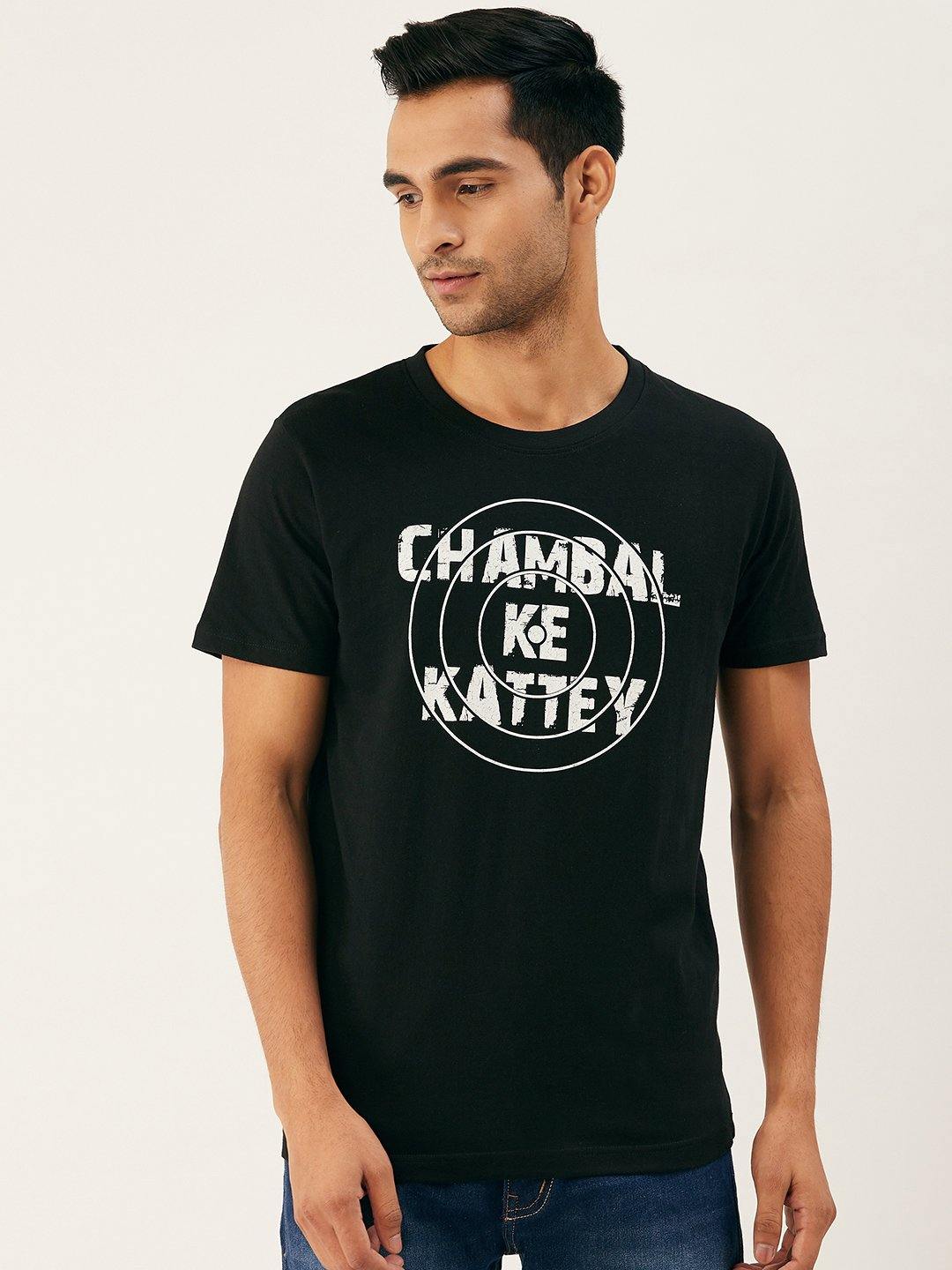 Chambal ke Kattey Black T-Shirt - The Chambal