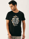 Ride Fast Black T-Shirt - The Chambal