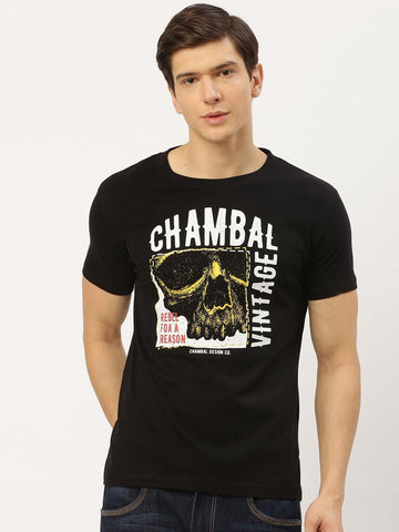 Chambal Vintage Black T-Shirt - The Chambal