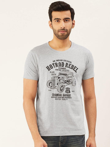 Hot Road Rebel Grey T-Shirt - The Chambal