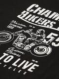 Ride To live Black T-Shirt - The Chambal