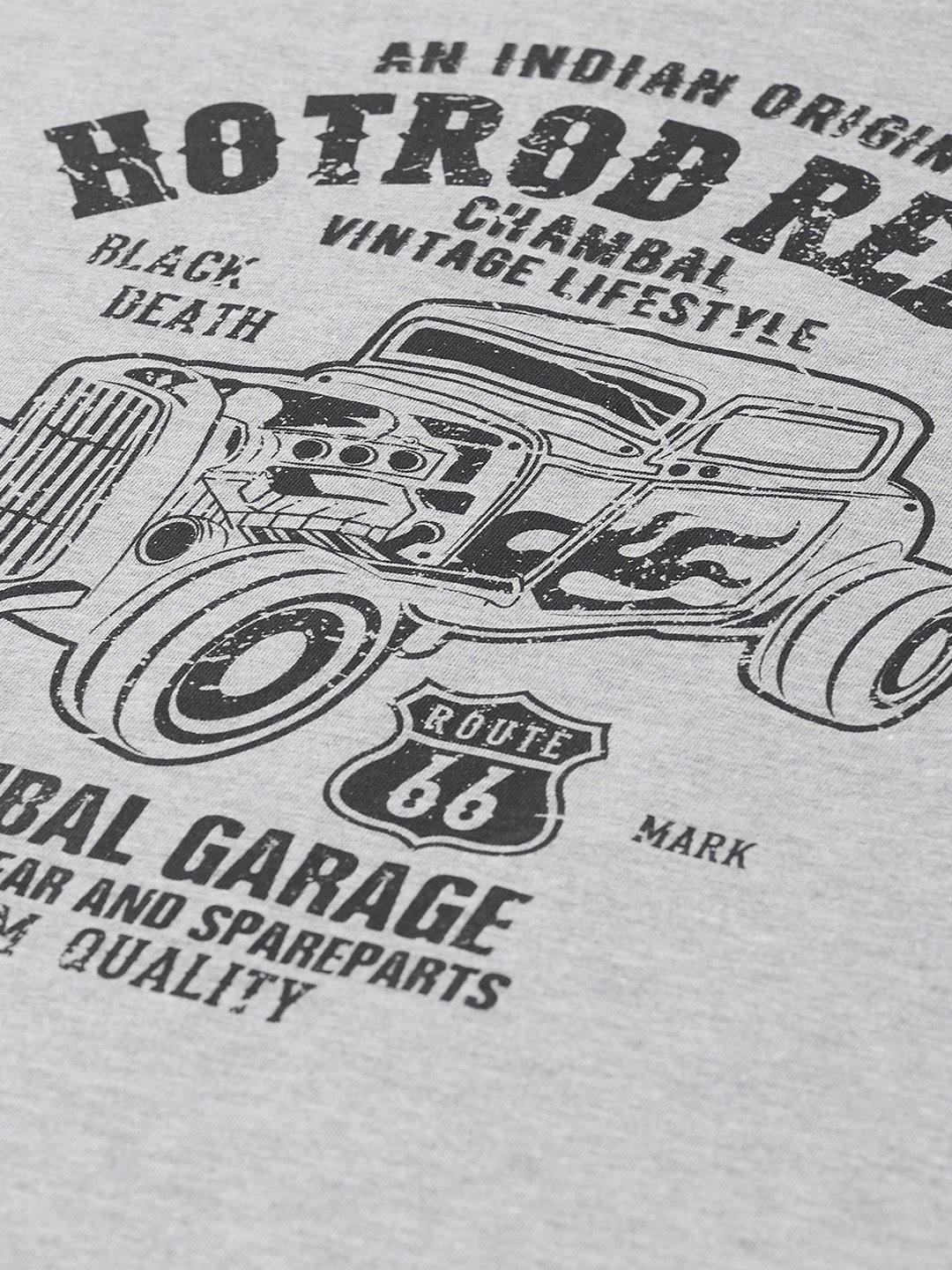 Hot Road Rebel Grey T-Shirt - The Chambal