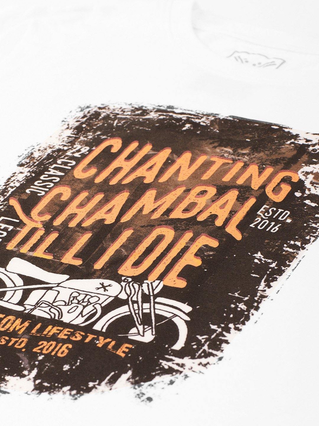 Chanting Chambal White T-Shirt - The Chambal