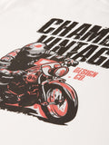 Vintage Biking White T-Shirt - The Chambal