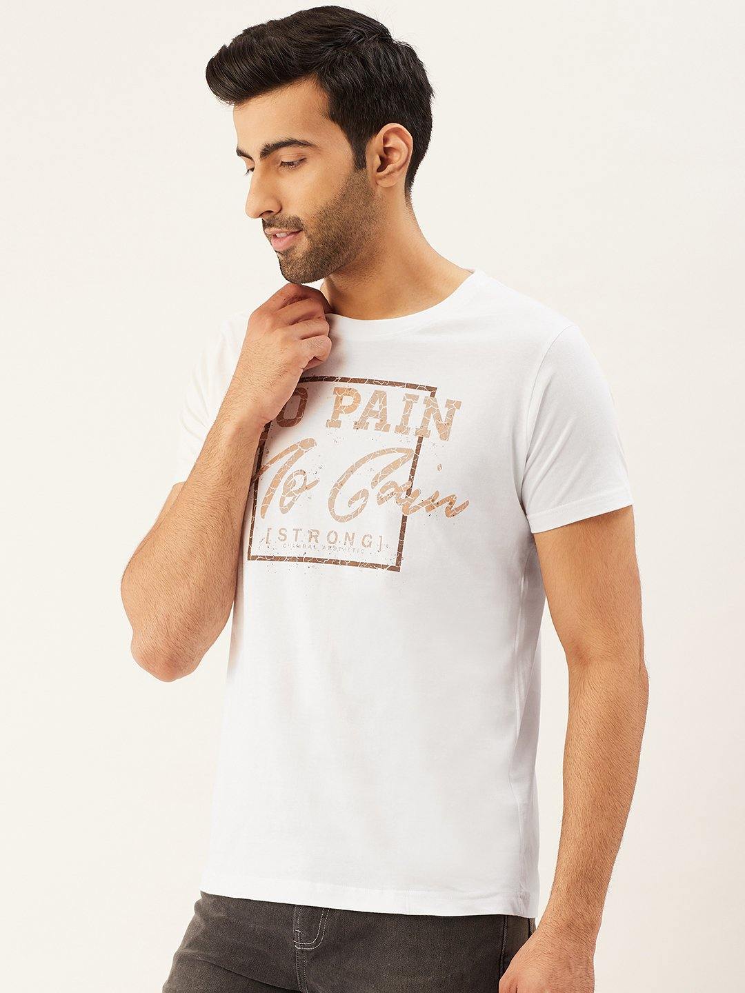 No Pain No Gain White T-Shirt - The Chambal