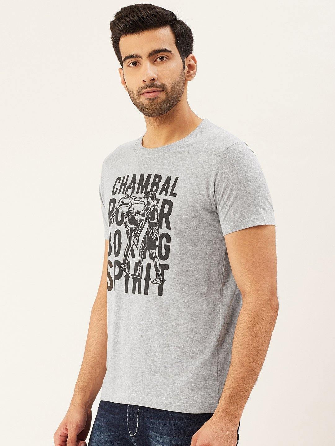 Boxing Spirit Grey T-Shirt - The Chambal