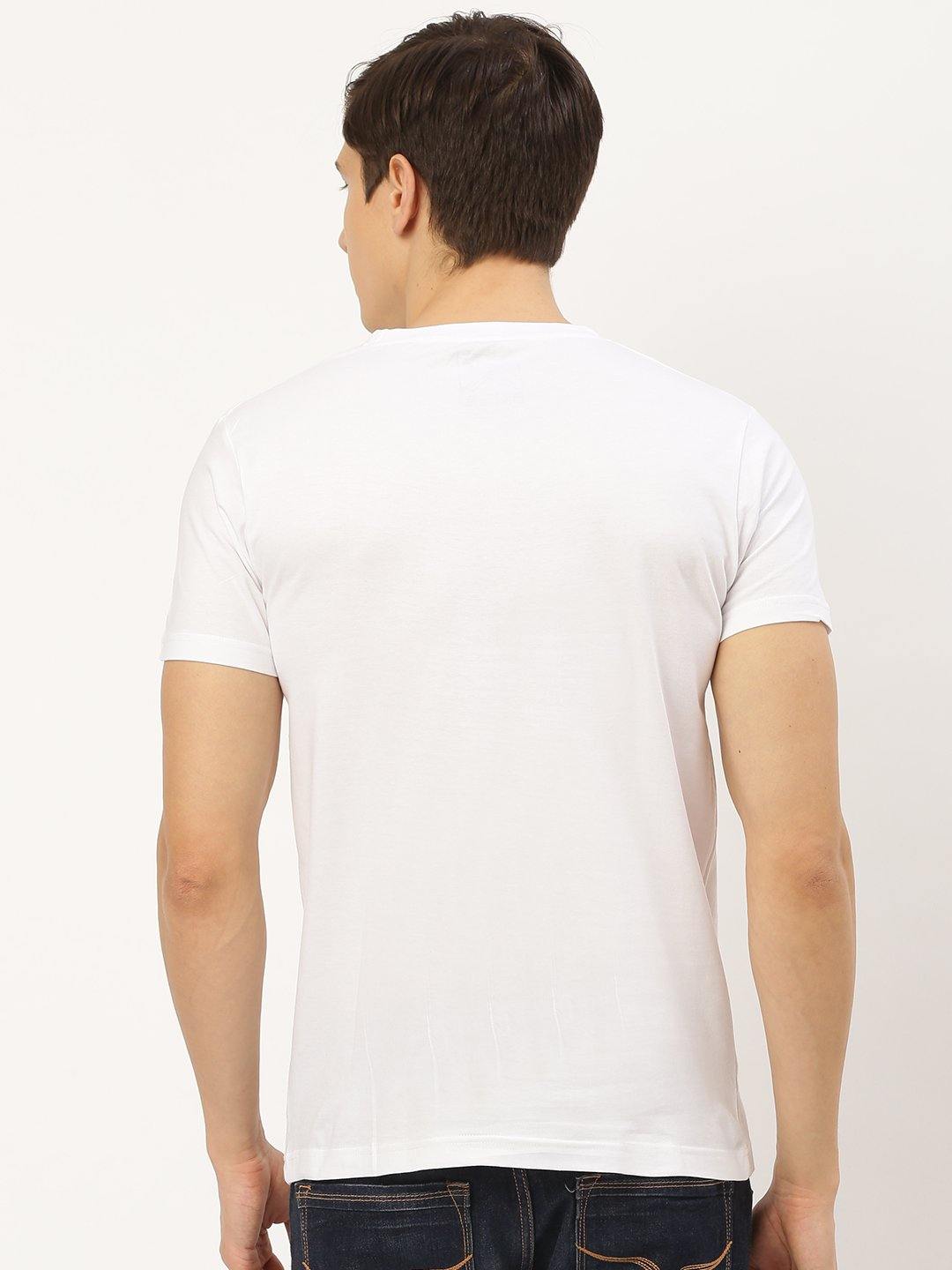 Sliced Moon White T-Shirt - The Chambal