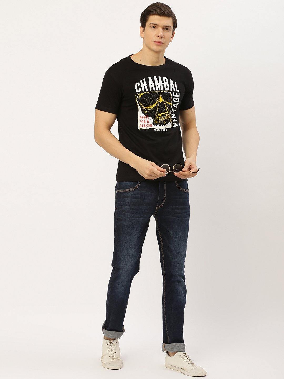 Chambal Vintage Black T-Shirt - The Chambal